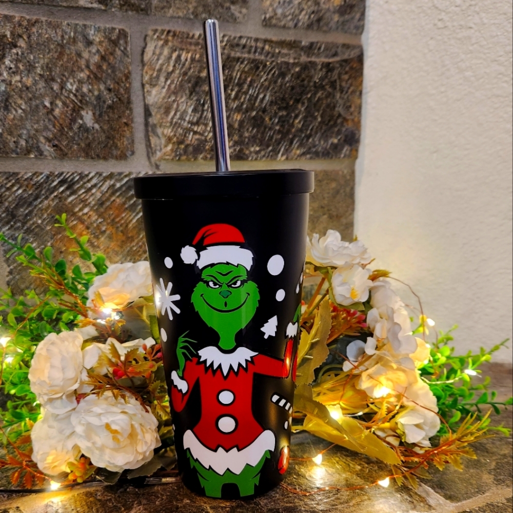 Grinch Christmas 19 oz Stainless Steel cup